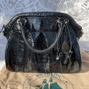 Brahmin Black Patent Purse